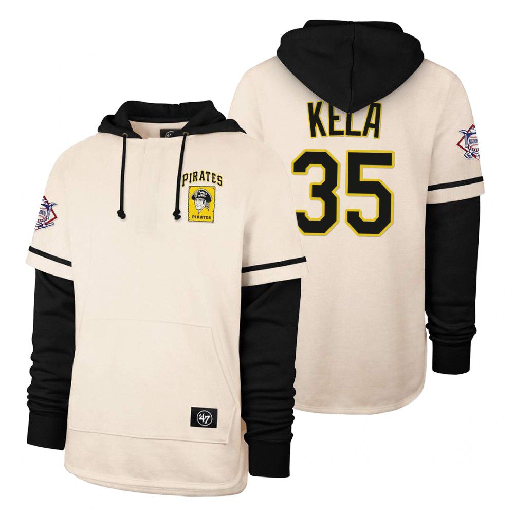 Men Pittsburgh Pirates #35 Kela Cream 2021 Pullover Hoodie MLB Jersey->pittsburgh pirates->MLB Jersey